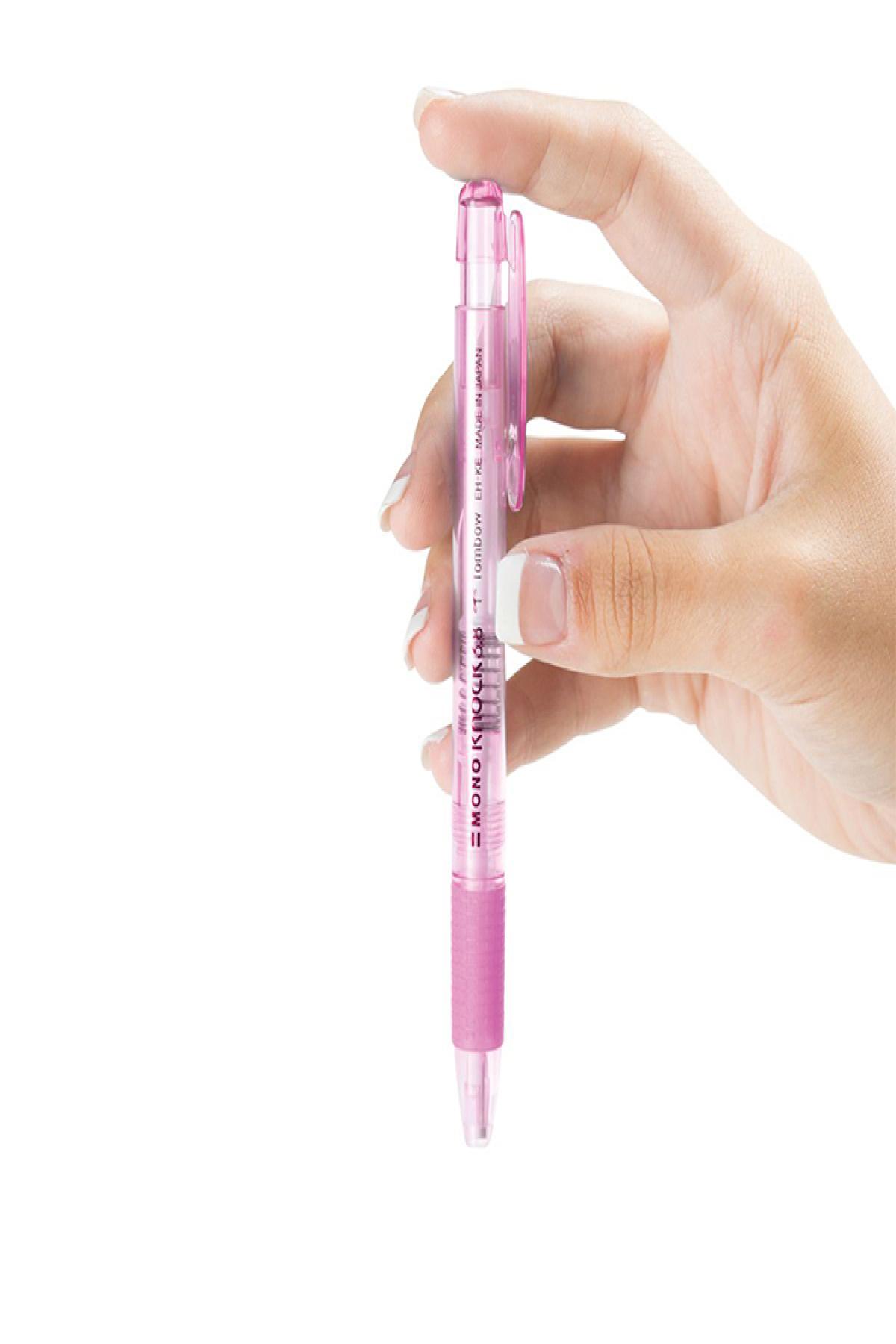 Tombow Mono Knock Kalem Silgi Yedeği Şeffaf Pembe LV-T-EH-KE-80