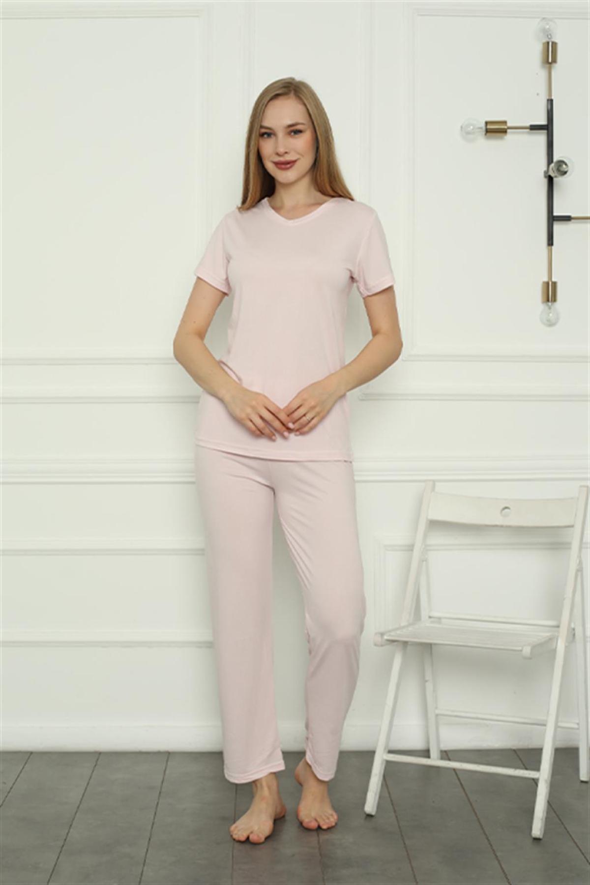 Kadın Penye Pijama Takım 4157 Pembe