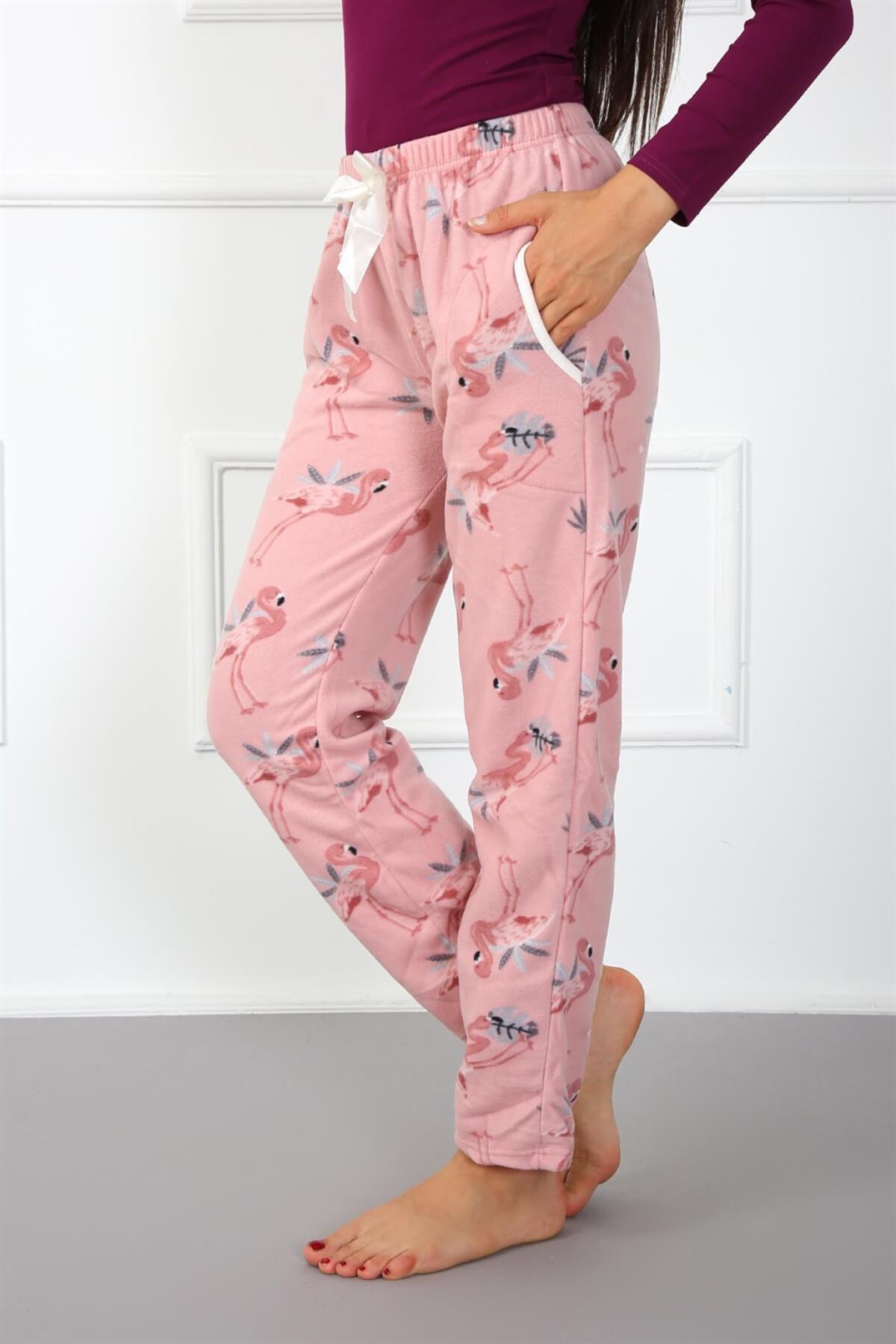 Bayan Welsoft Polar Tek Alt Pijama 210044 Pembe