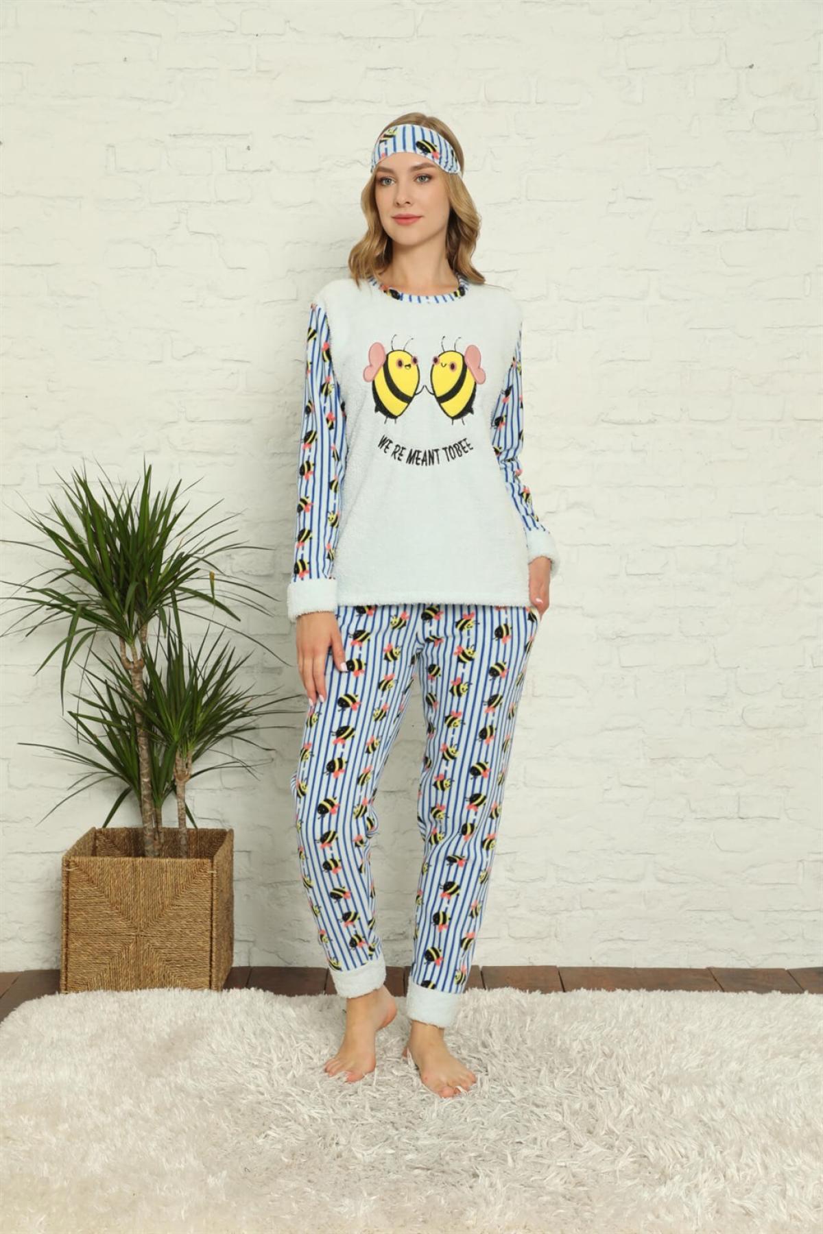 Polar Kadın Pijama Takımı Ekru