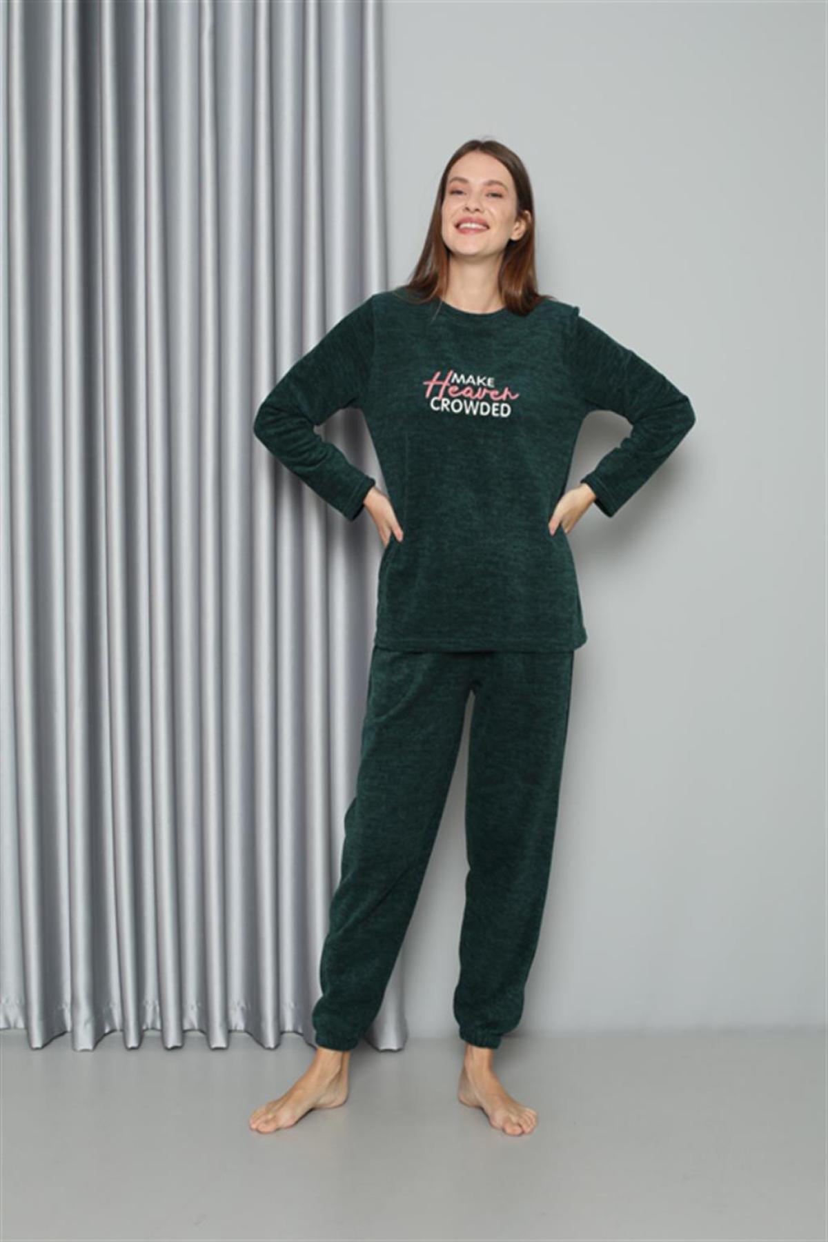 Welsoft Polar Kadın Pijama Takımı 8516 Petrol 