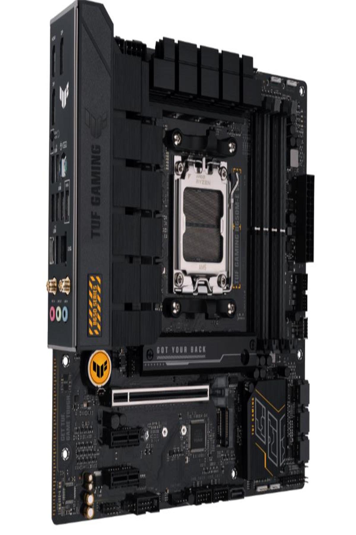 ASUS TUF GAMING B650M E WIFI DDR5 6400MHZ 1XHDMI 2XDP 2XM.2 USB 3.2 MATX AM5 ( AMD AM5 7000 SERİSİ İŞLEMCİ İLE UYUMLU)