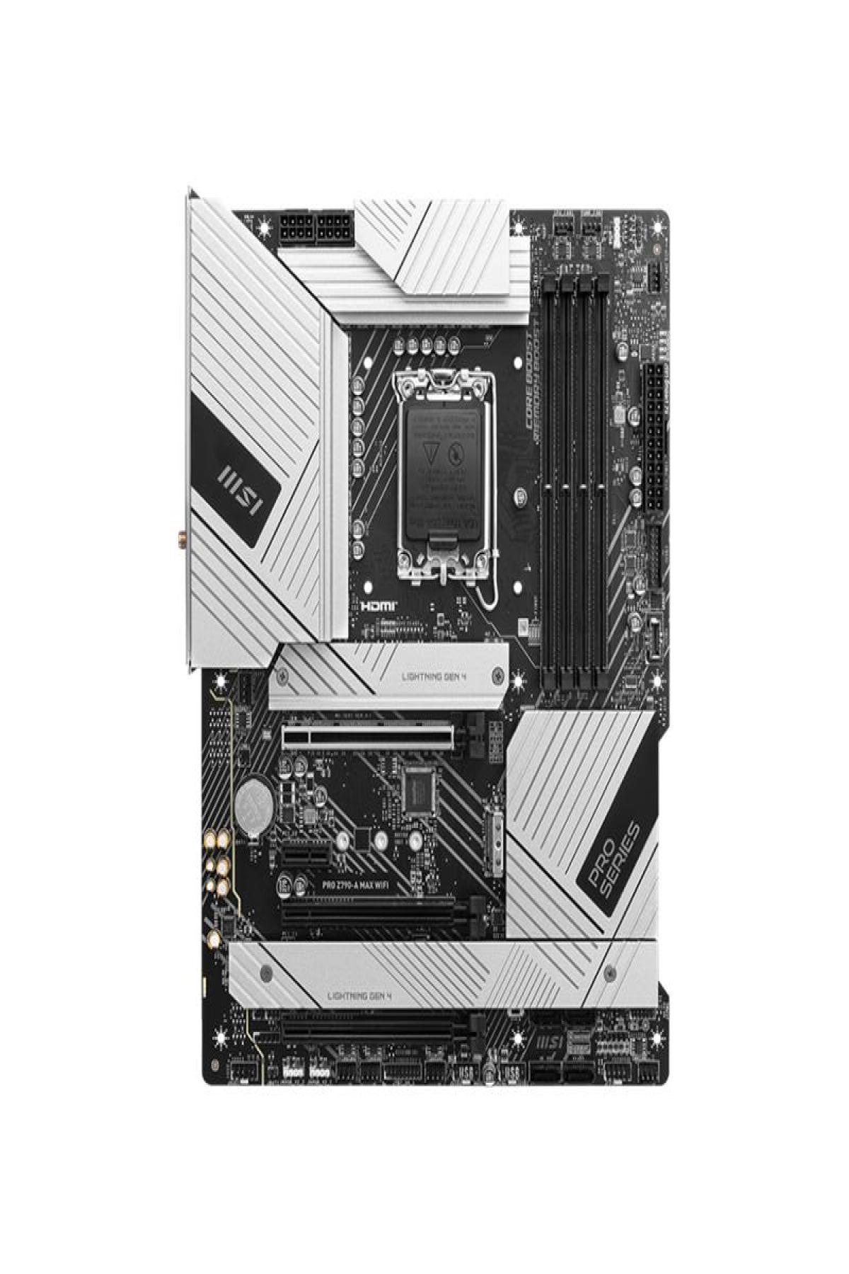MSI PRO Z790 A MAX WIFI DDR5 7800MHZ 1XHDMI 1XDP 4XM.2 USB 3.2 ATX 1700P (12. / 13. VE 14. NESİL İŞLEMCİ UYUMLU)