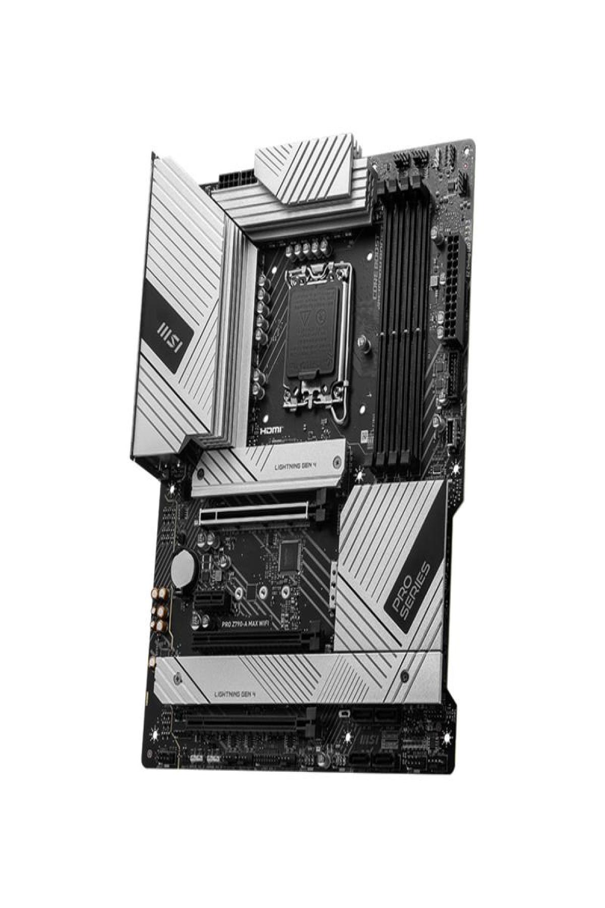 MSI PRO Z790 A MAX WIFI DDR5 7800MHZ 1XHDMI 1XDP 4XM.2 USB 3.2 ATX 1700P (12. / 13. VE 14. NESİL İŞLEMCİ UYUMLU)