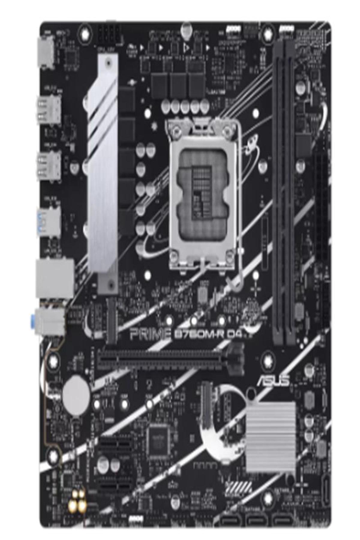 ASUS PRIME B760M R D4 DDR4 5333MHZ 1XHDMI 2XM.2 USB 3.2 MATX 1700P (12. / 13. VE 14. NESİL İŞLEMCİ İLE UYUMLU)