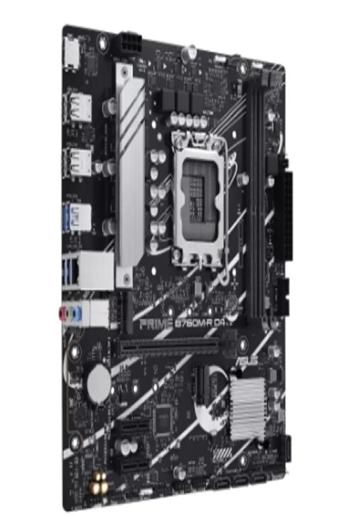 ASUS PRIME B760M R D4 DDR4 5333MHZ 1XHDMI 2XM.2 USB 3.2 MATX 1700P (12. / 13. VE 14. NESİL İŞLEMCİ İLE UYUMLU)