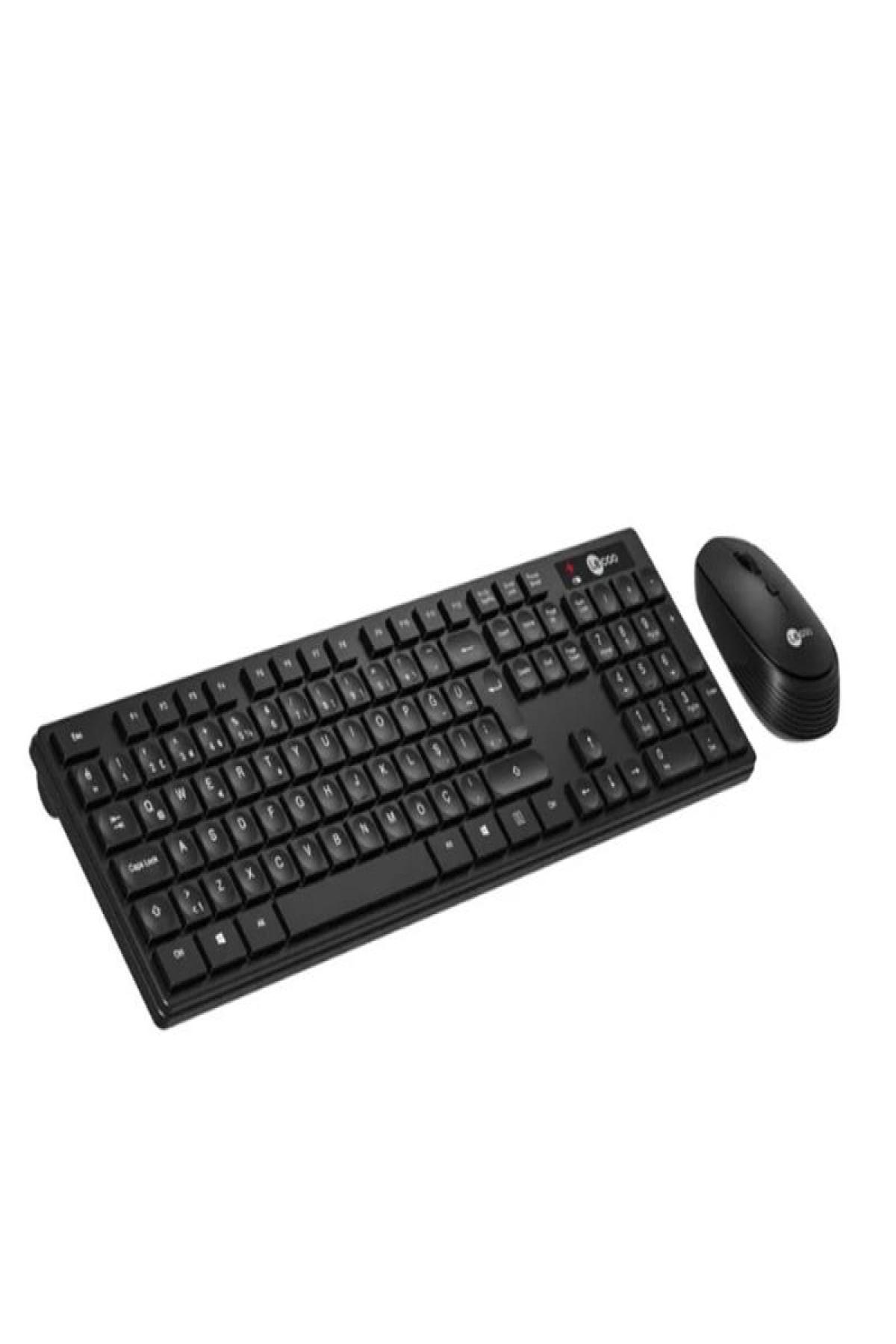 LENOVO LECOO KABLOSUZ TÜRKÇE Q KLAVYE MOUSE SET SİYAH KM2001-S