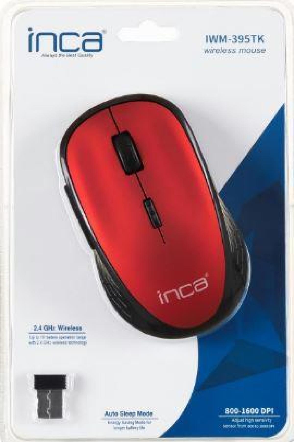 INCA IWM-395TK KIRMIZI KABLOSUZ 1600 DPI MOUSE