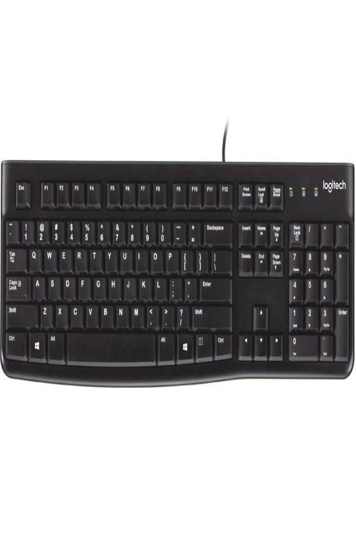 LOGITECH K120 Q USB KABLOLU KLAVYE SİYAH 920 002505