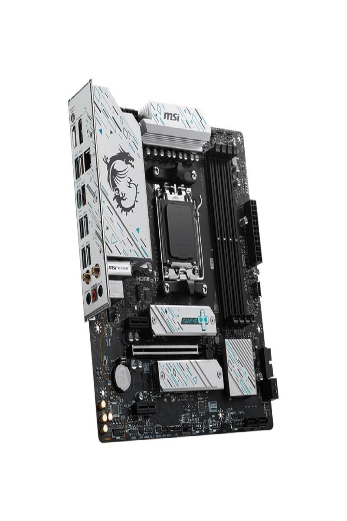 MSI B650M GAMING PLUS WIFI DDR5 6400MHZ 1XHDMI 1XDP 2XM.2 USB 3.2 AM5 MATX (AMD AM5 8000/ 7000 SERİS İŞLEMCİ UYUMLU )