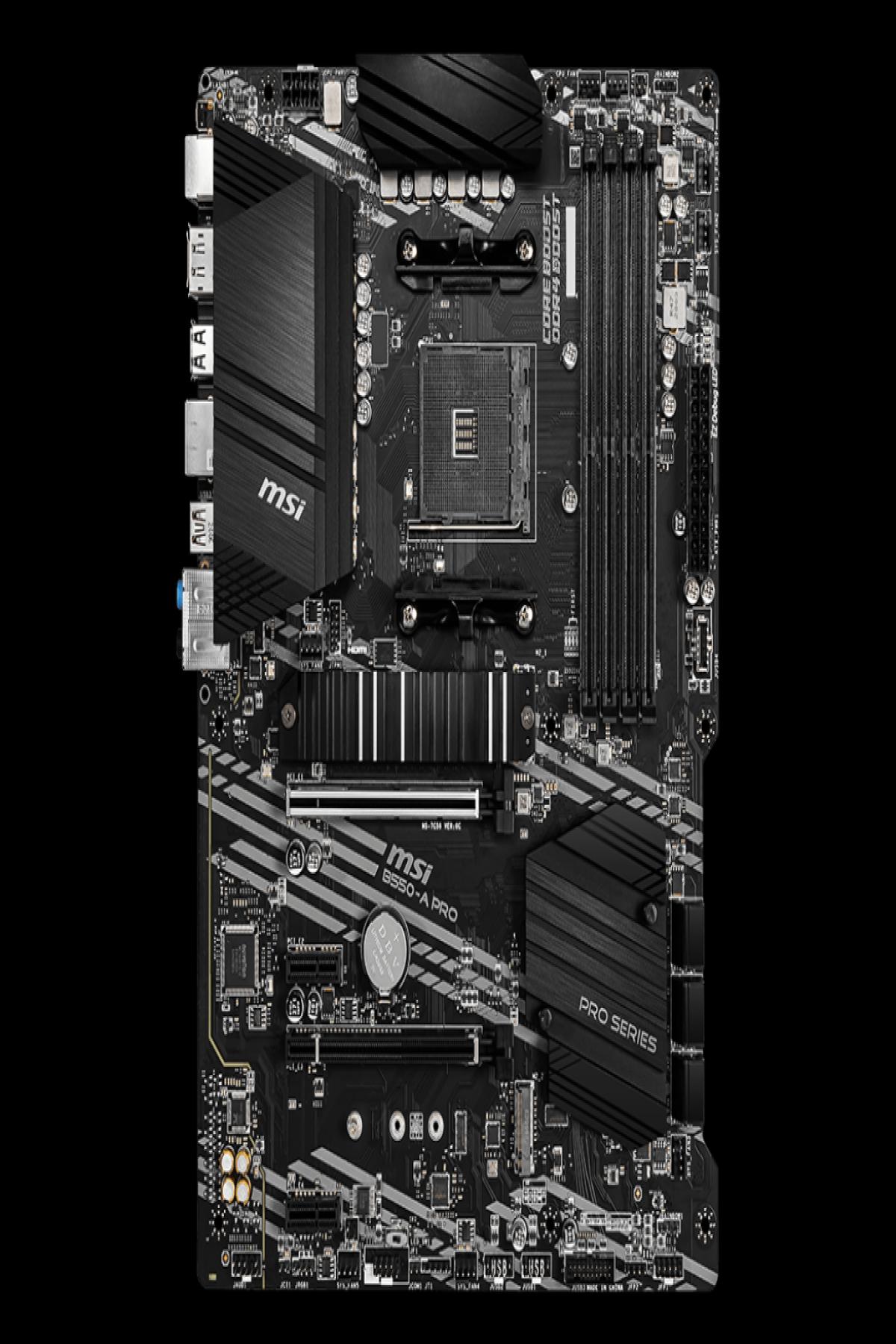 MSI B550-A PRO DDR4 3200MHZ 1XHDMI 1XDP 2XM.2 USB 3.2 ATX AM4 (3.NESİL İŞLEMCİ UYUMLU)